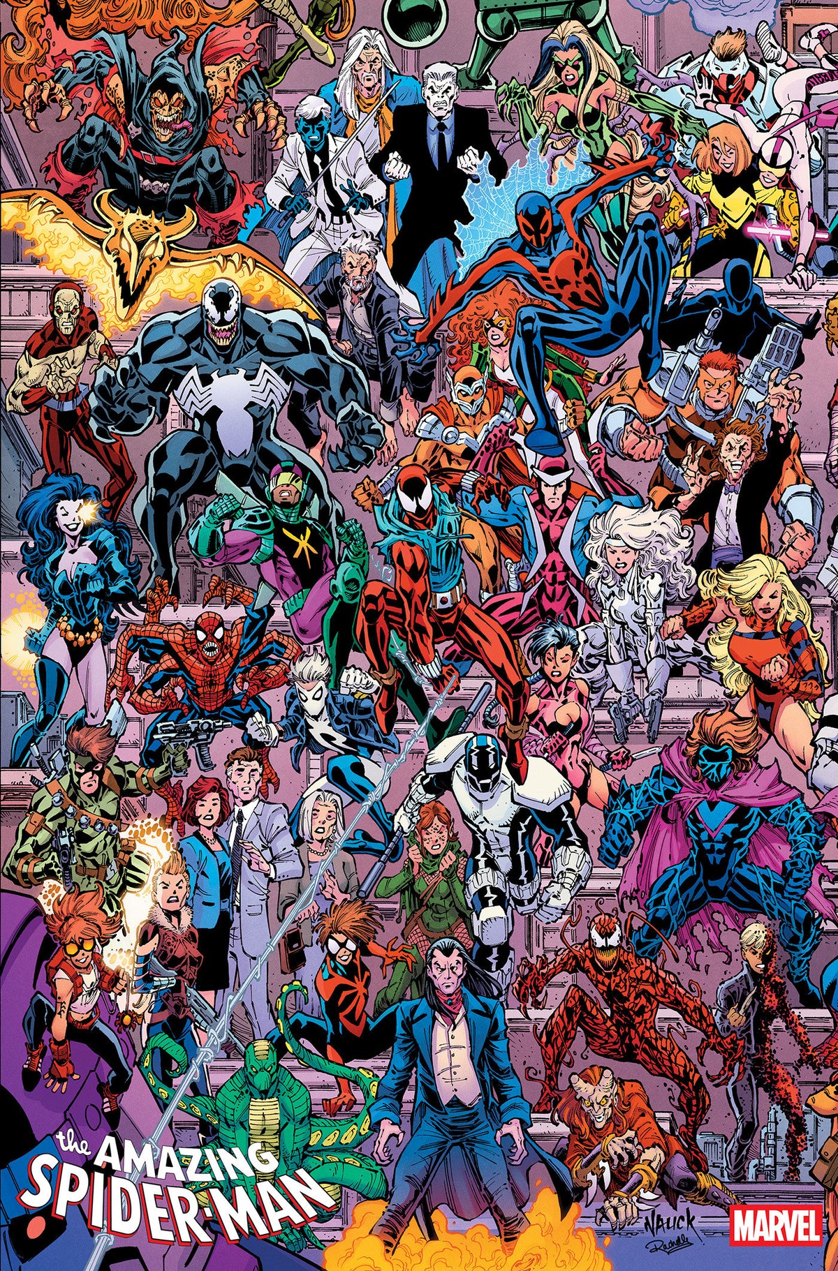 Amazing Spider-Man #1002 Todd Nauck Variante Legacy Conectada en 4 Partes