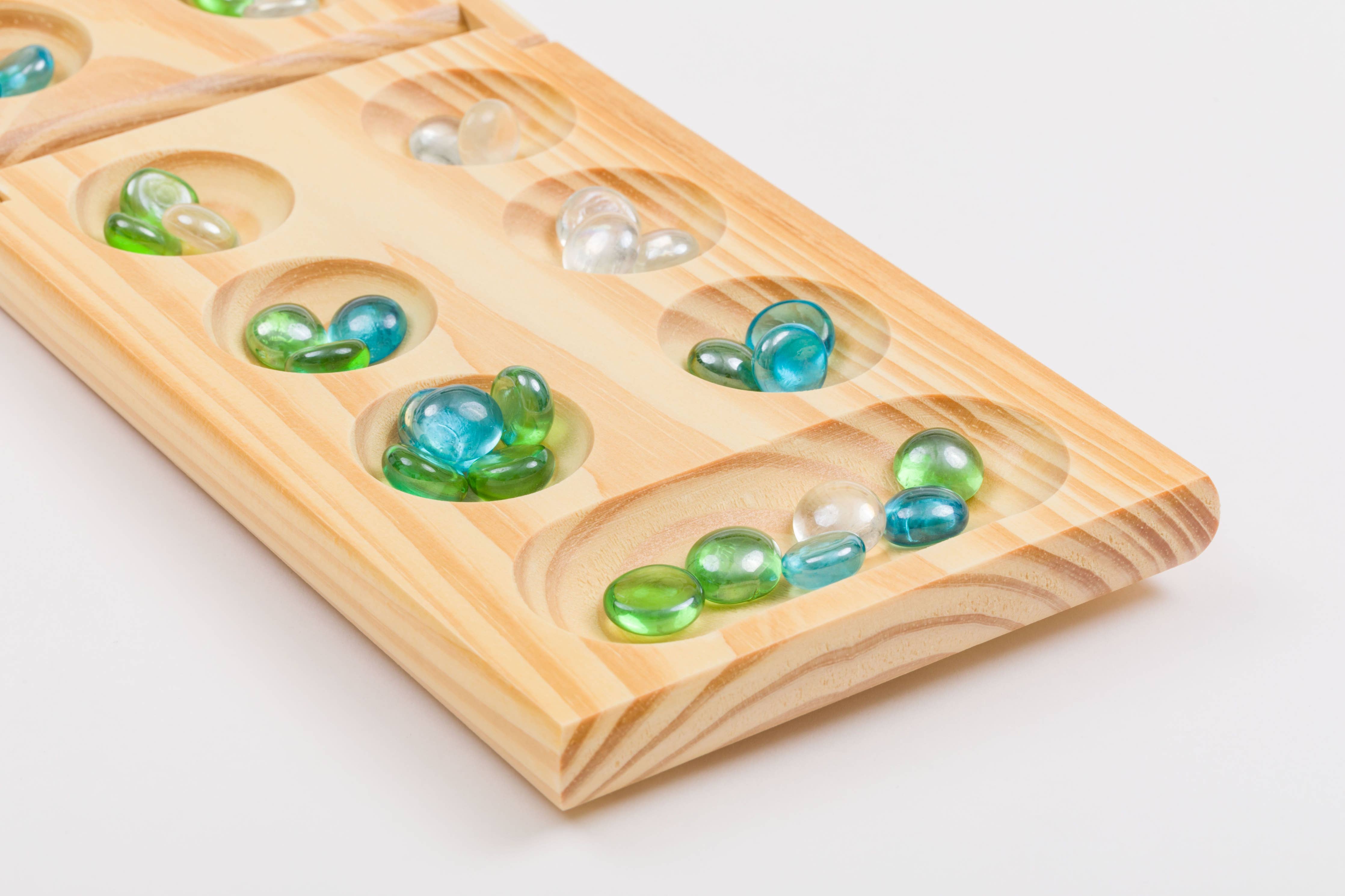Juego de mesa plegable de madera Mancala de Regal Games