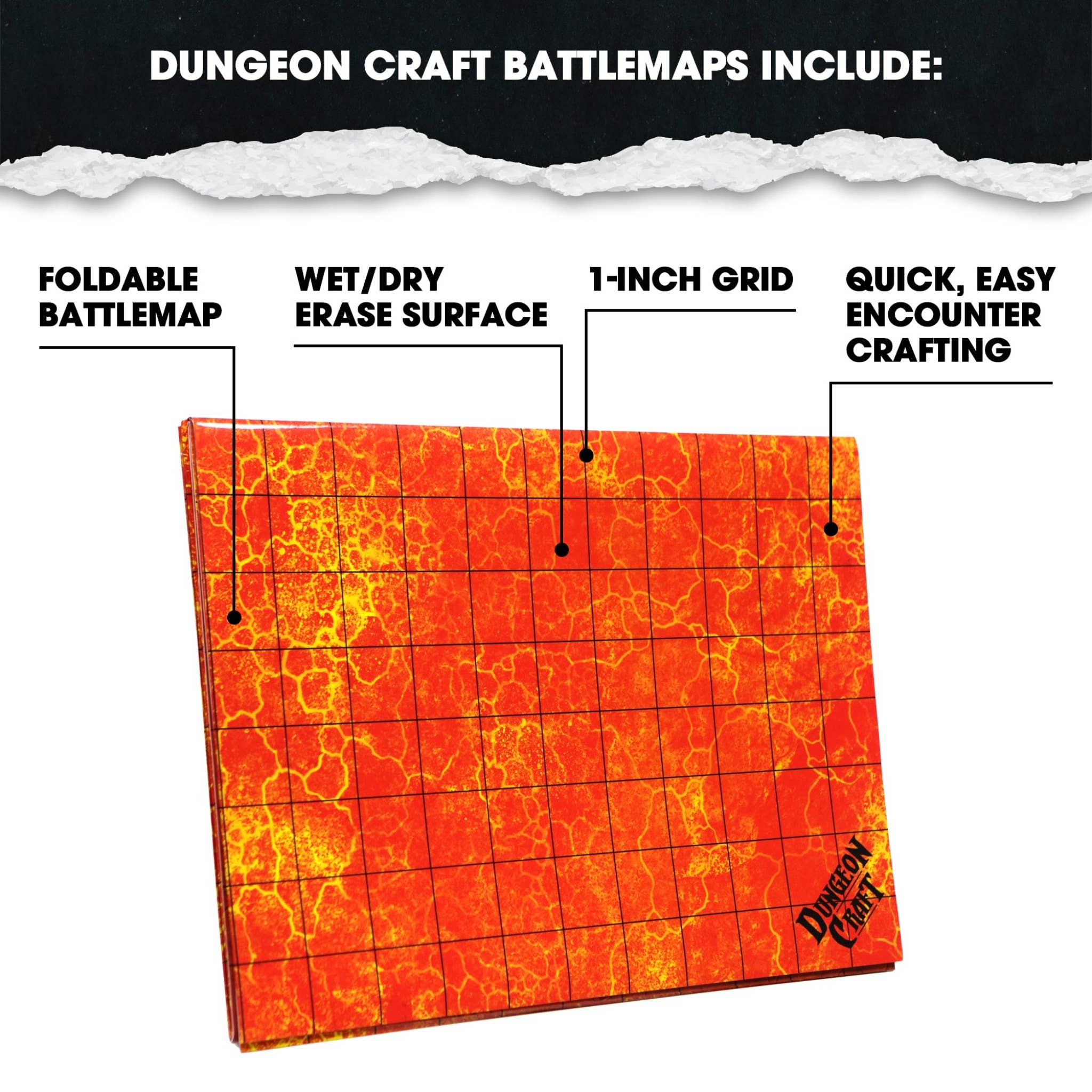 BattleMap: Hell RPG battle map for DnD