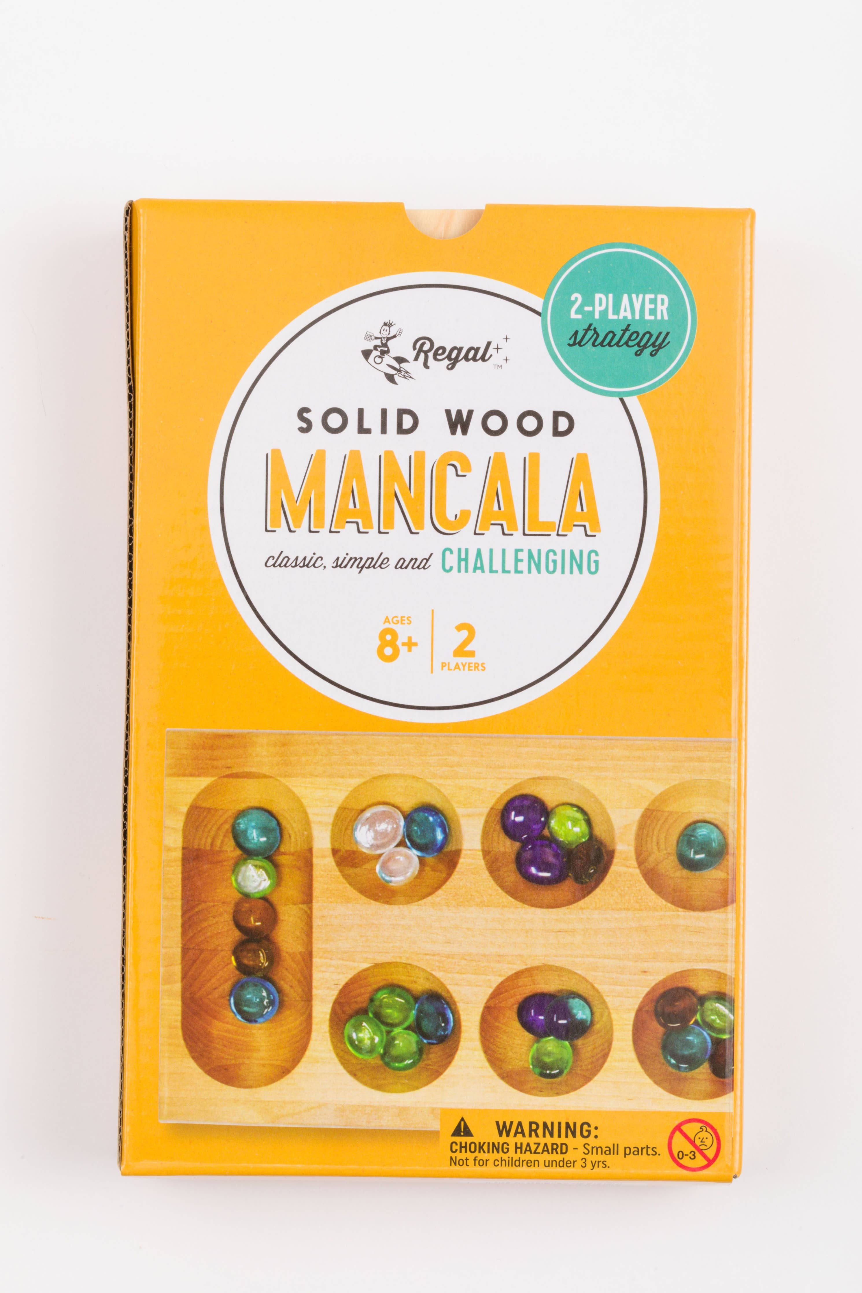 Juego de mesa plegable de madera Mancala de Regal Games