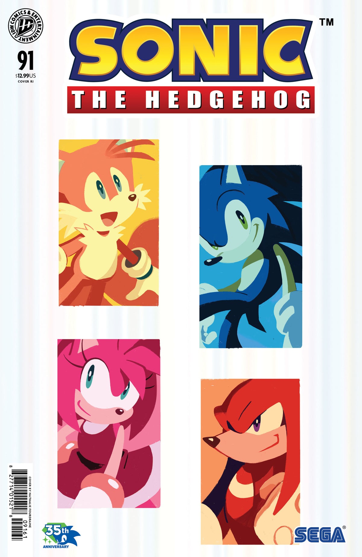 Sonic The Hedgehog #91 Variante Ri (10) Foil (Fourdraine)