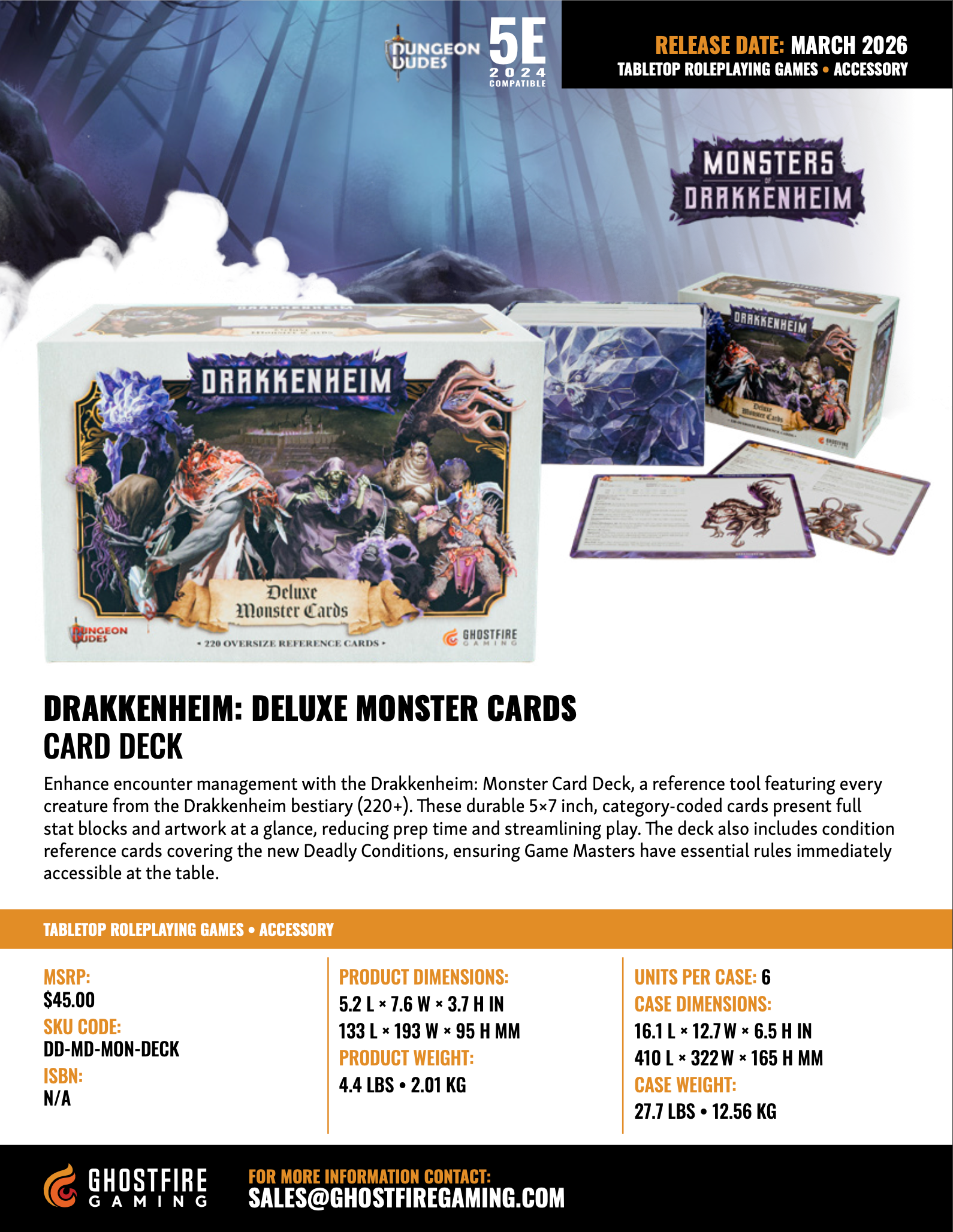 Drakkenheim: Deluxe Monster Cards