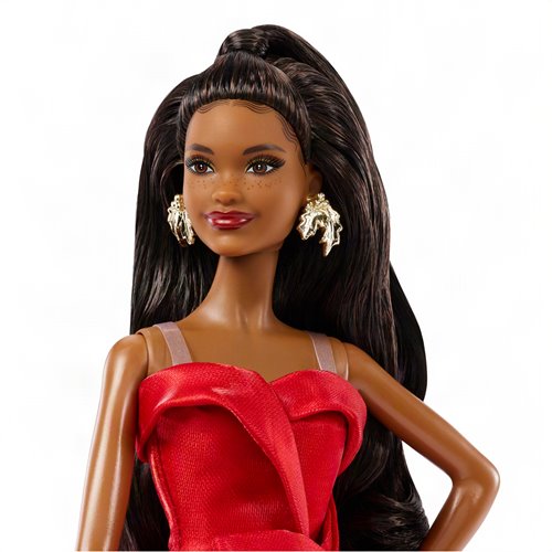 Barbie 2026 Holiday Barbie Doll with Dark Brown Hair