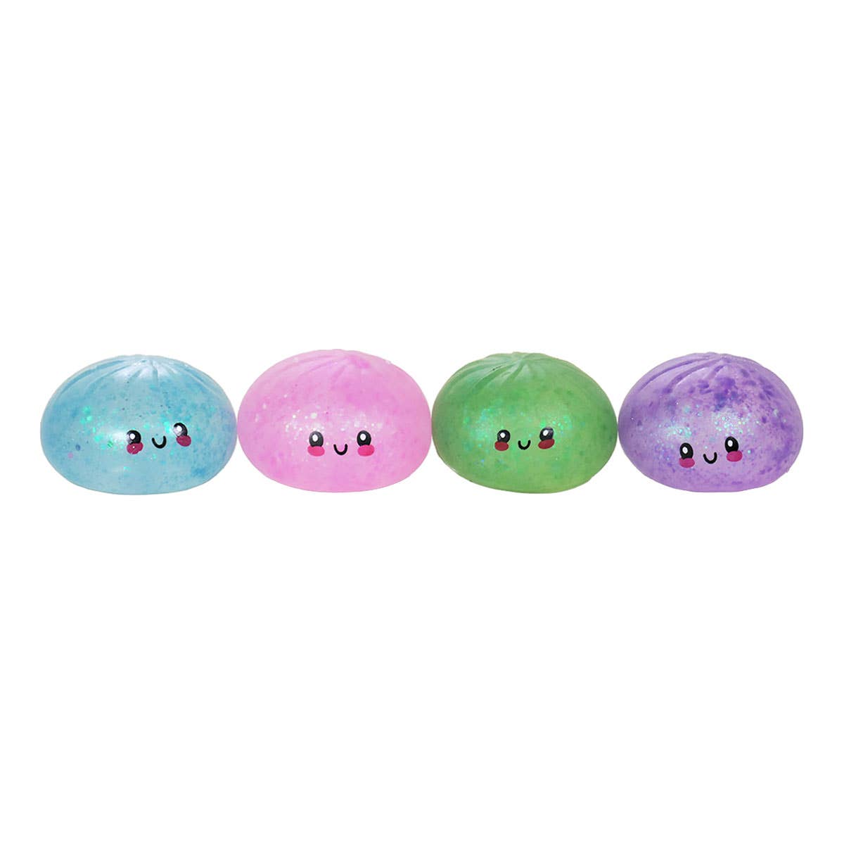 UPD GLITD Squishy 3.3" Glitter Dumpling in Steamer - 12 pcs