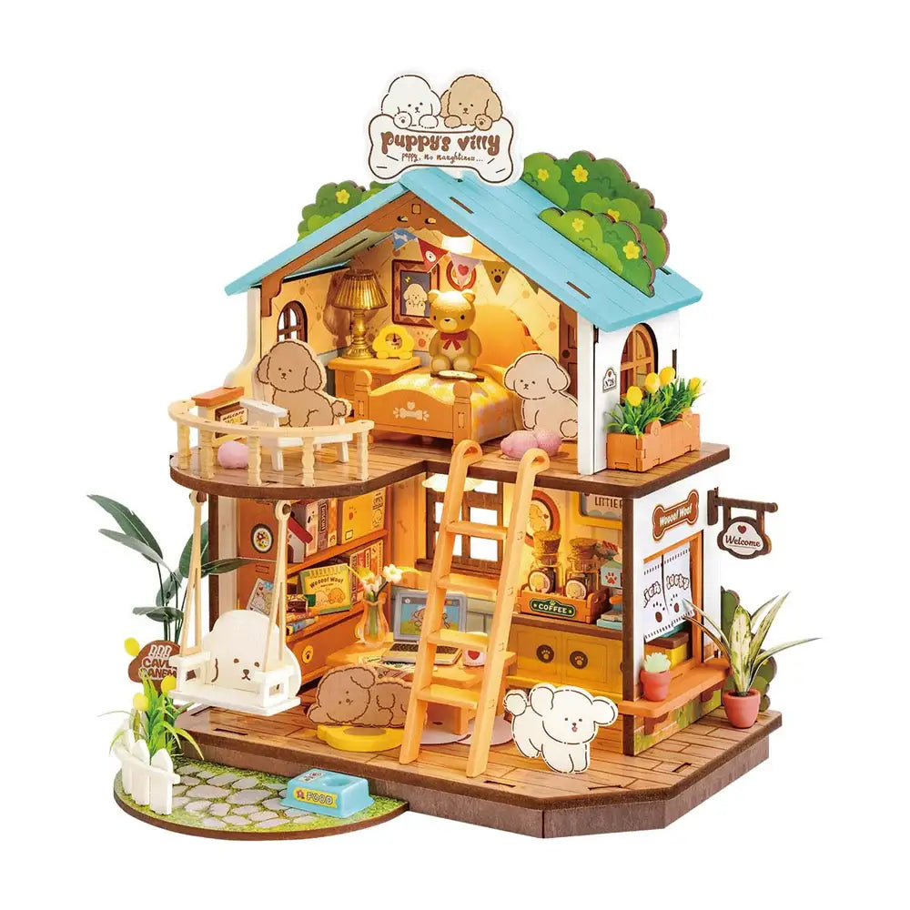 Rolife: Puppy's Cozy Villa DIY kit Miniature House Puzzles DG169