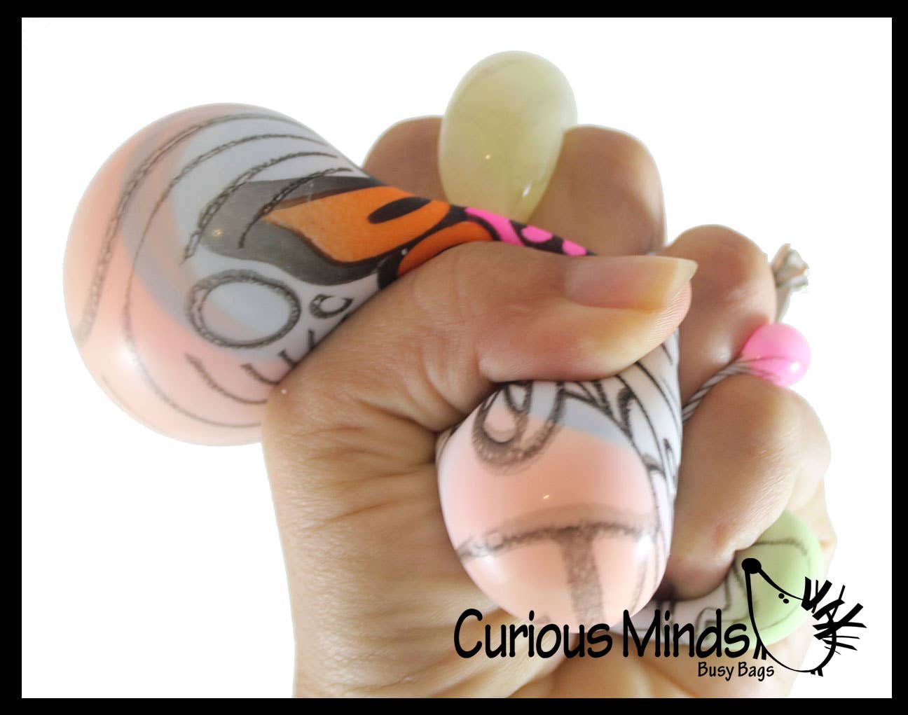 Nee-Doh Press-Doh Blank Black and White Color Changing Soft