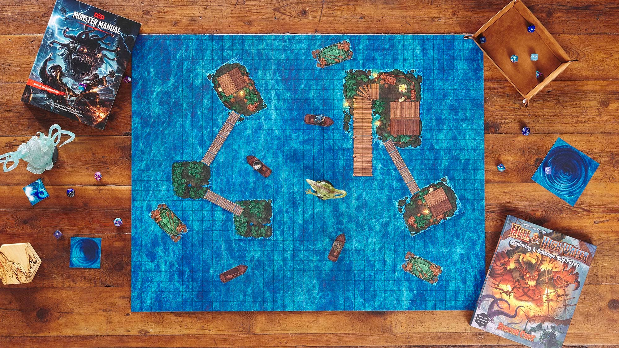 Dungeon Craft - Terreno 2D del libro Hell & High Water para DnD