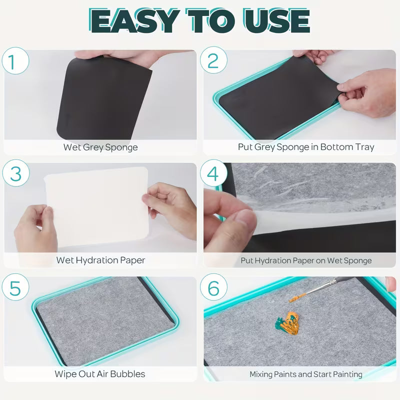 Artist Paint Palette: Wet Palette 2-in-1 Combo