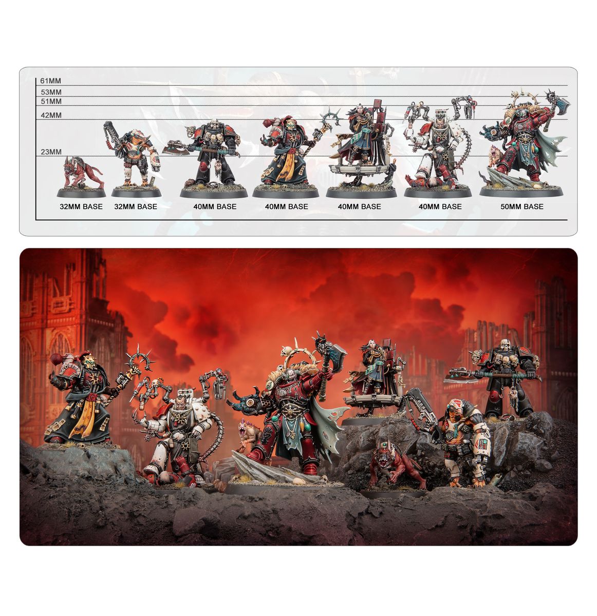 Warhammer 40000 Chaos Space Marines Huron Blackheart And The Masters Of The Maelstrom