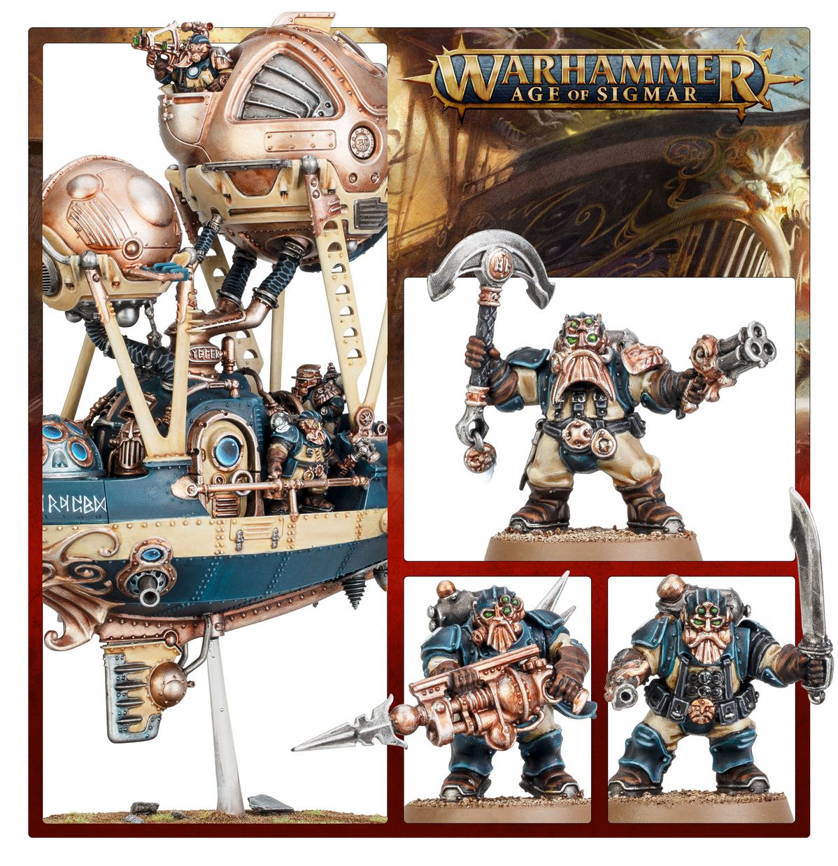 Warhammer Age of Sigmar Kharadron Overlords Regimiento de Renombre Corsarios de Drekki