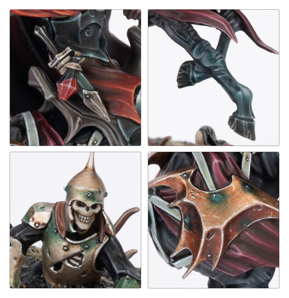 Warhammer Age of Sigmar Soulblight Gravelords Señor vampiro en corcel de pesadilla