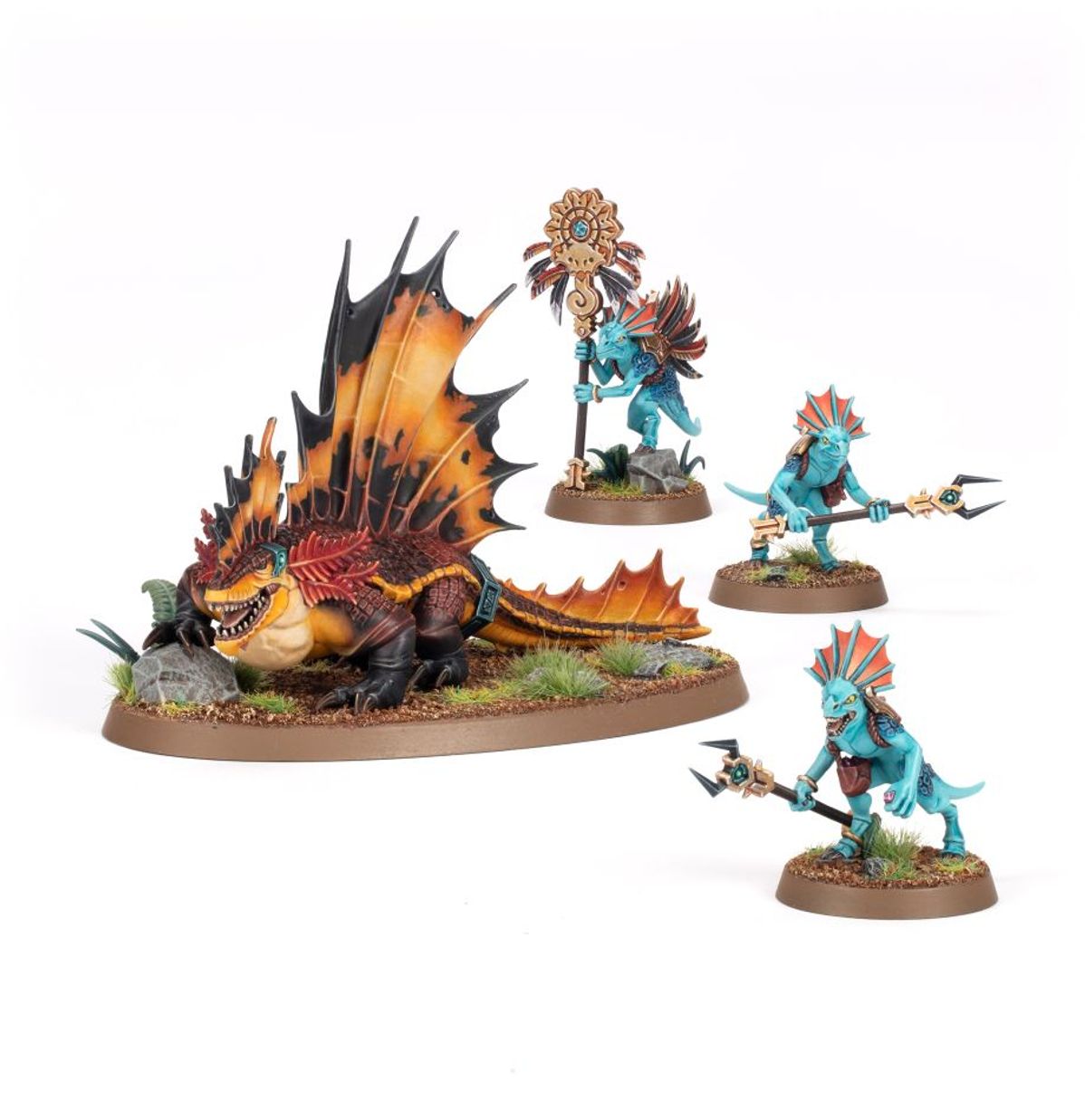 Warhammer Age of Sigmar: Seraphon Spearhead Merodeadores de Sangre Solar