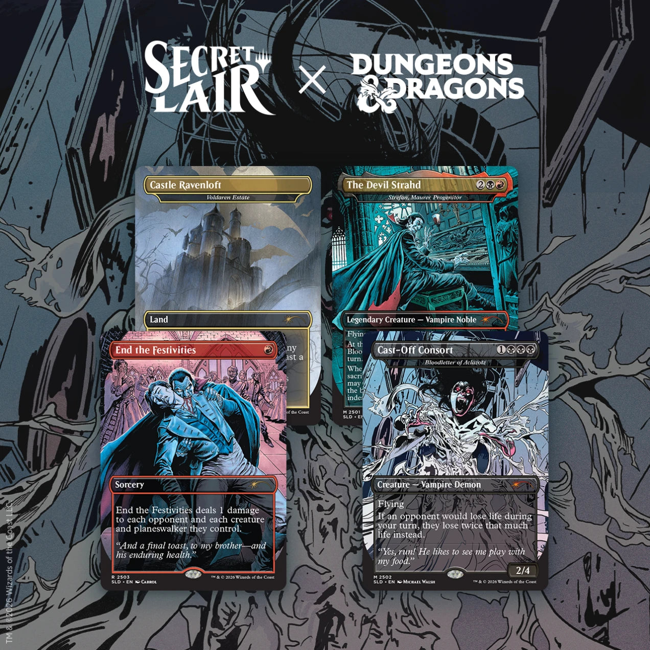 Magic the Gathering: Secret Lair Drop Series - Strahd's Decent - NON FOIL