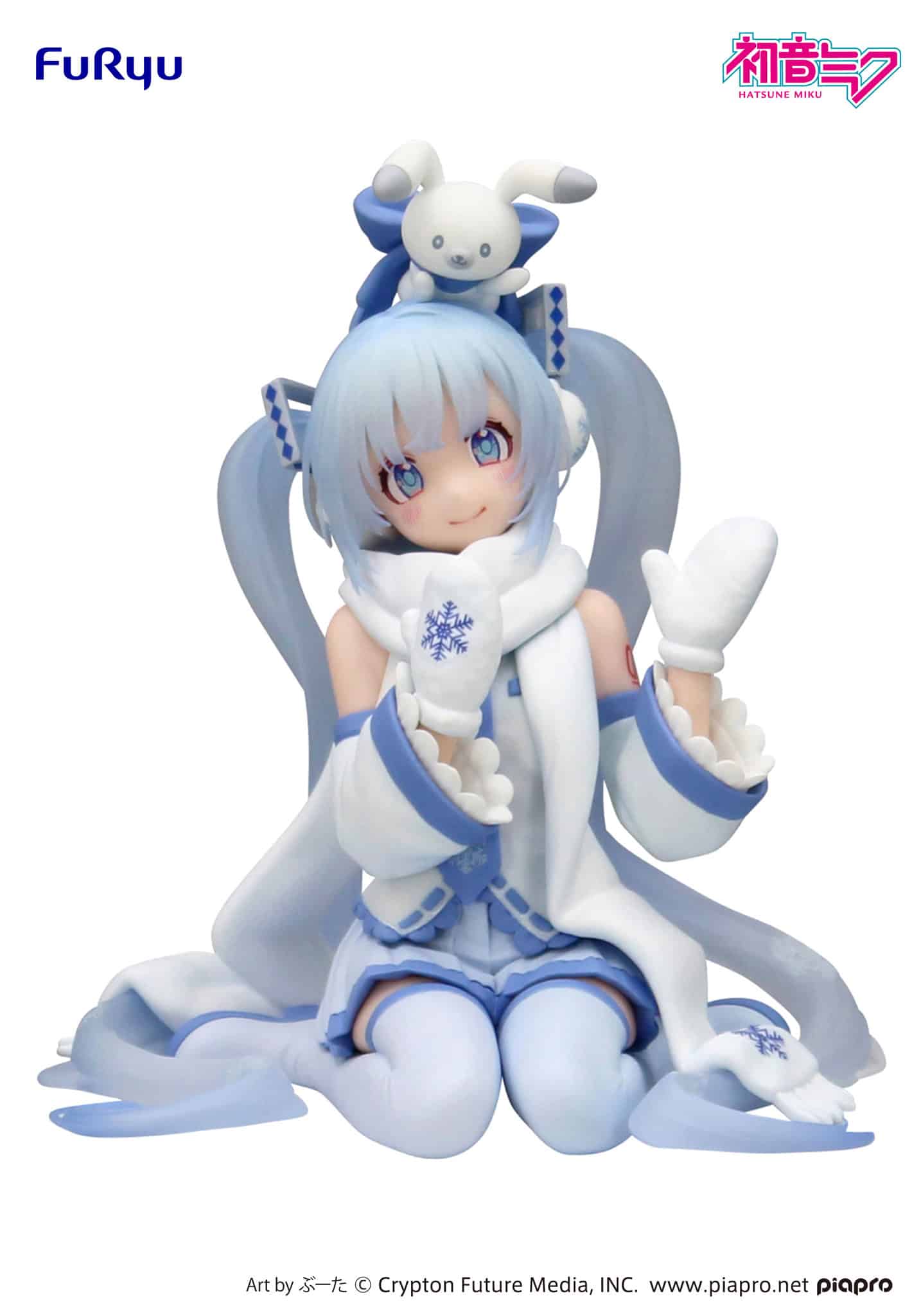 Hatsune Miku Noodle Stopper Figure -SNOW MIKU Sky Town 10th ver.-