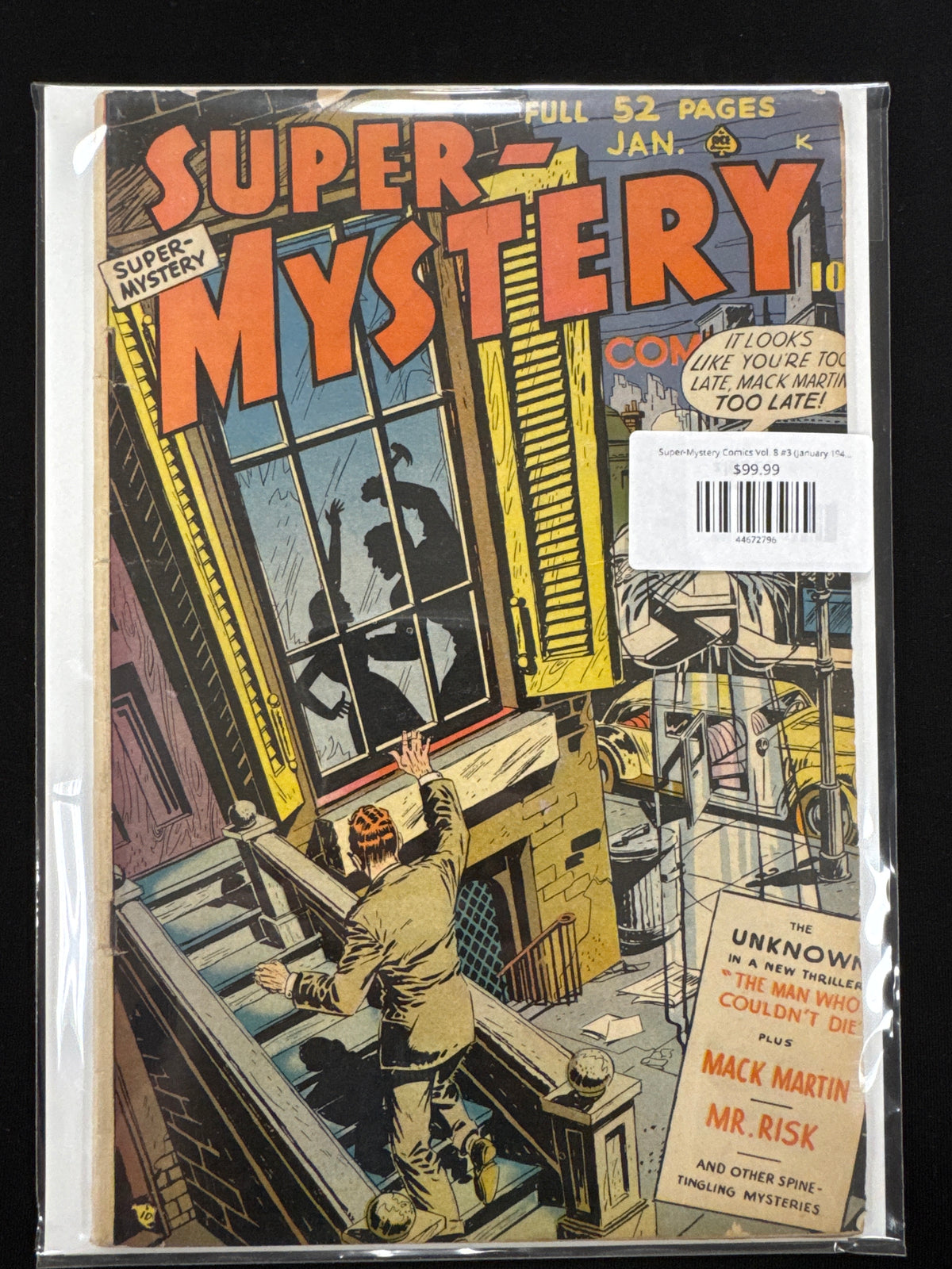 Super-Mystery Comics Vol. 8 #3 (January 1949) – The Unknown – 4.0 VG