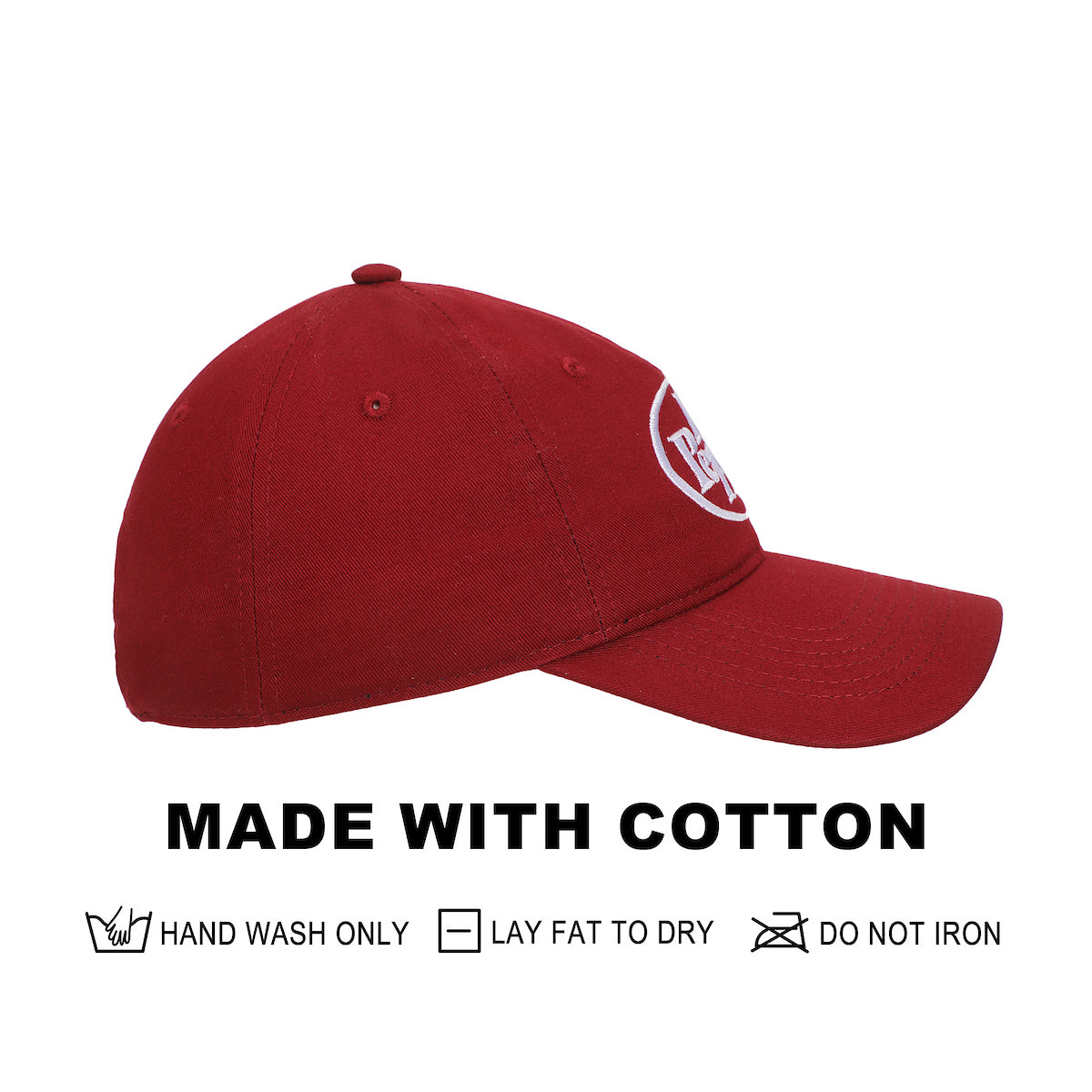 Dr Pepper Adult Red Embroidered Front Art Logo Hat