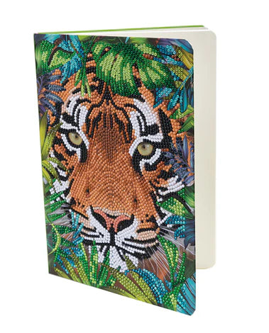 Crystal Art Notebook Kit: Tiger in the Forest