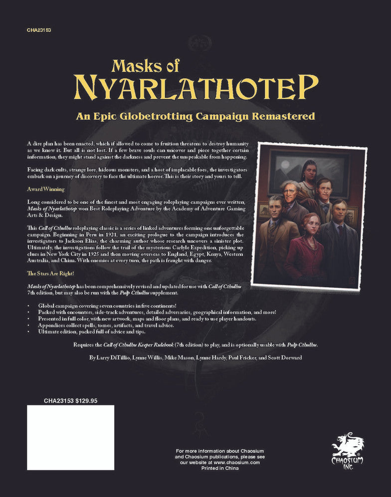 Call of Cthulhu Masks of Nyarlathotep - Slipcase Set