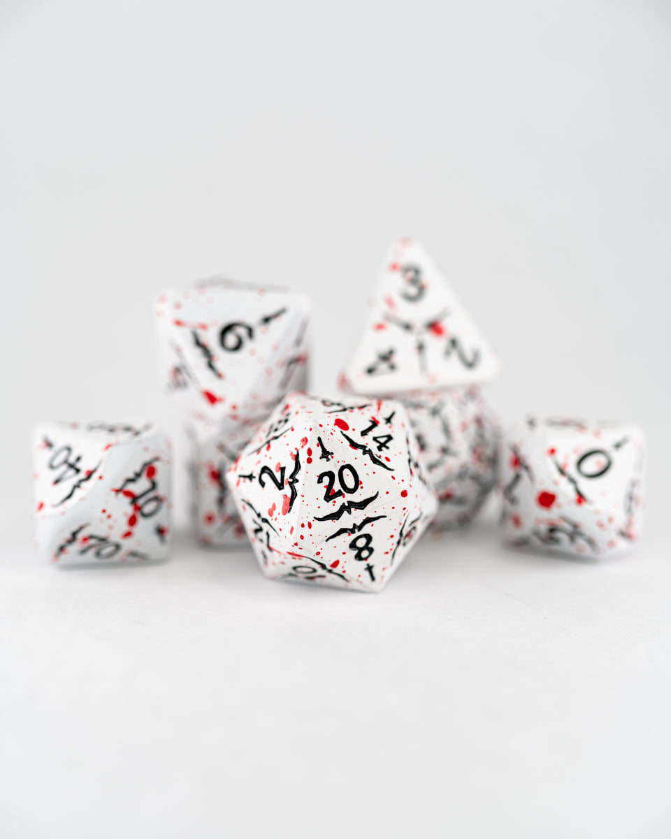 Battlemaster | 7 Piece Metal Dice Set - Emberglow Gaming