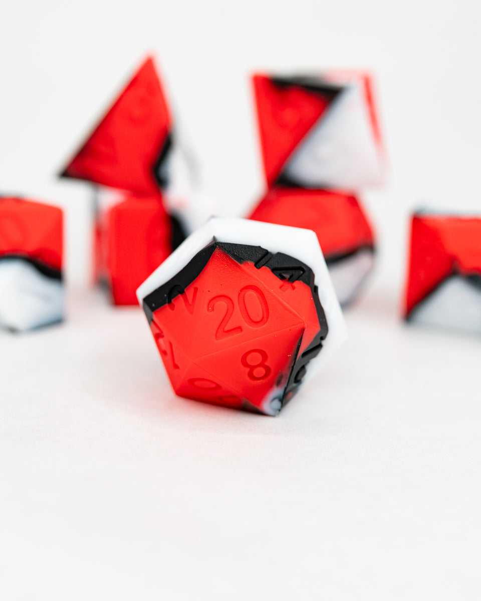 Incredible | 7 Piece Soft Silicone Dice Set - Emberglow Gaming