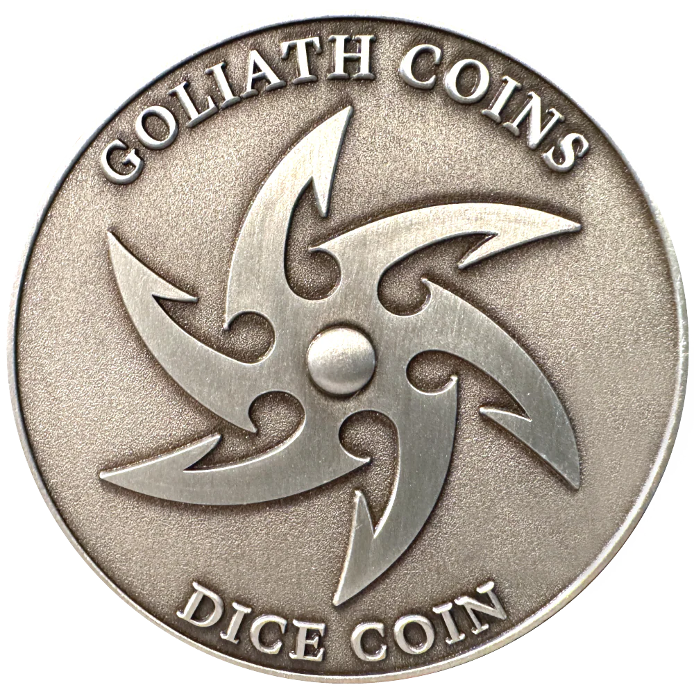 Dice Coin D20 Skeleton