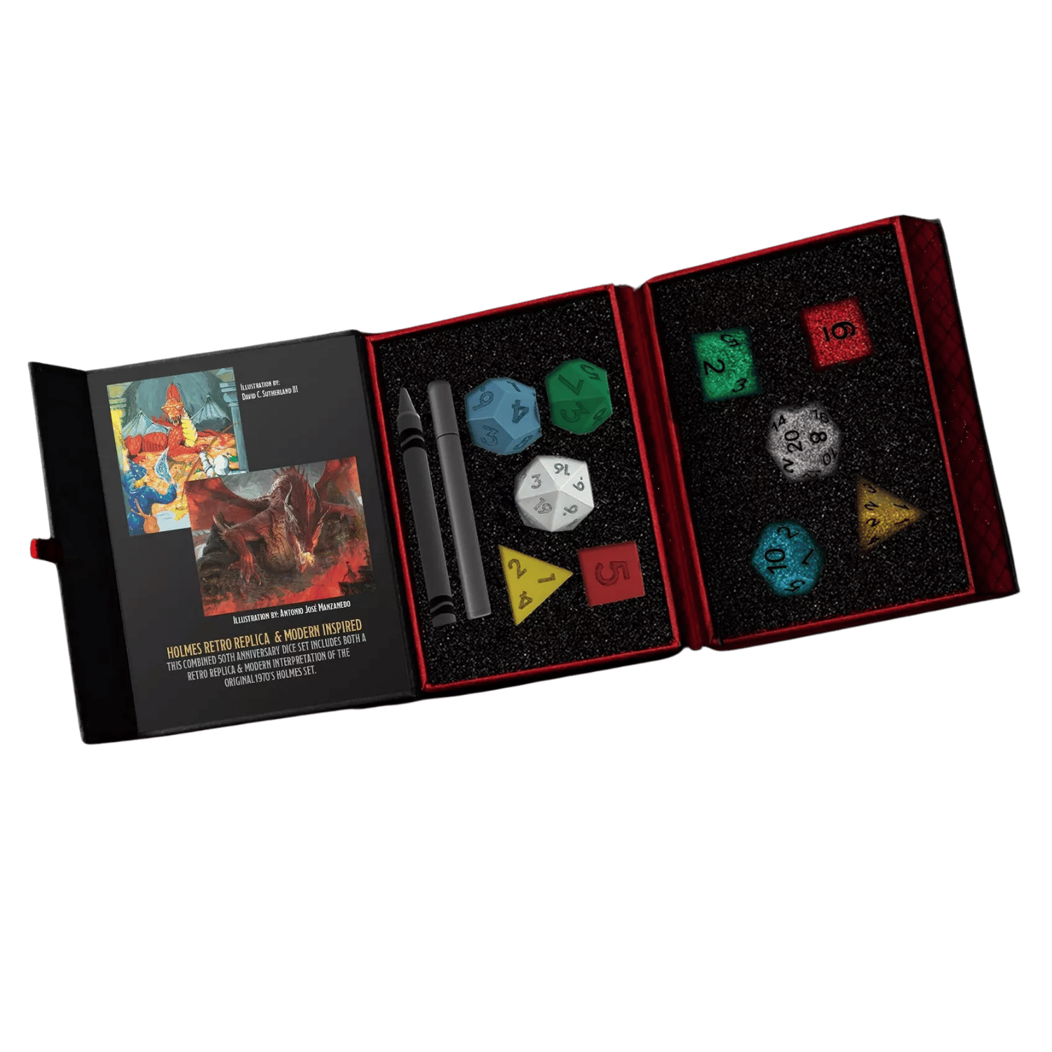 Dungeons & Dragons 50th Anniversary: Modern & Retro Holmes Replica - Dice Set (10ct)