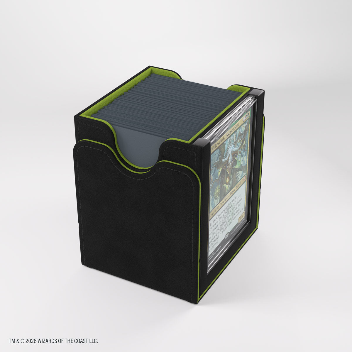 Gamegenic: Magic The Gathering: Secrets Of Strixhaven: Squire Plus 100 Xl: Black And Green