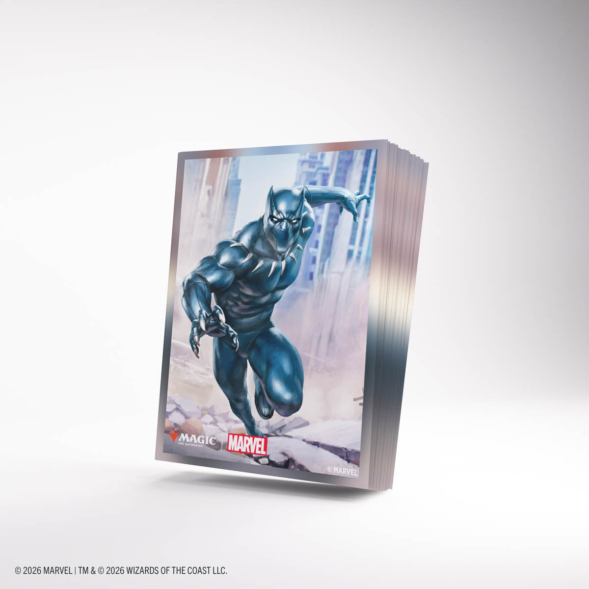 Gamegenic: Magic The Gathering: Msh Marvel Super Heroes: Premium Art Sleeves: Black Panther image 1