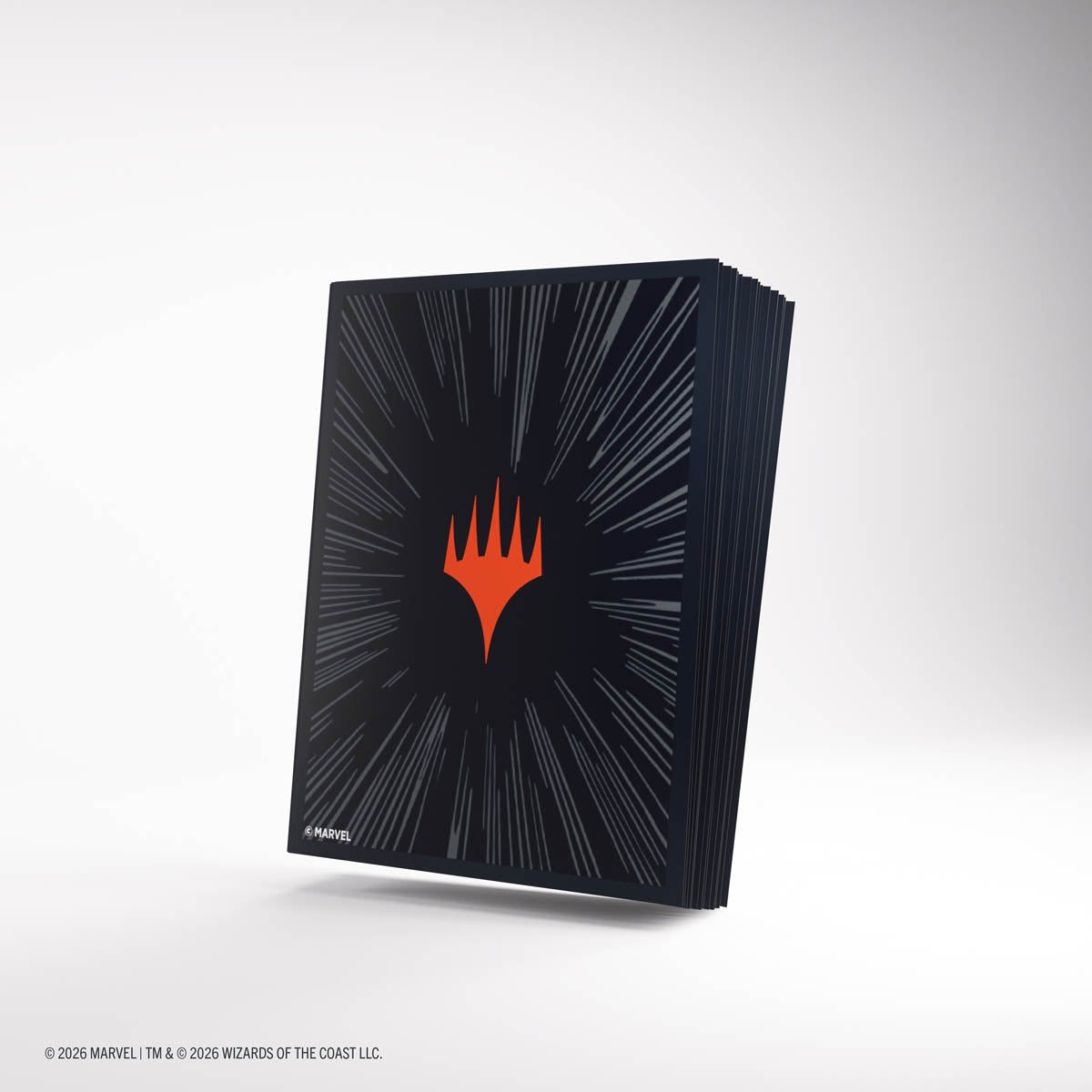 Gamegenic: Magic The Gathering: Msh Marvel Super Heroes: Premium Double Sleeving Pack 100: Comic Burst Black