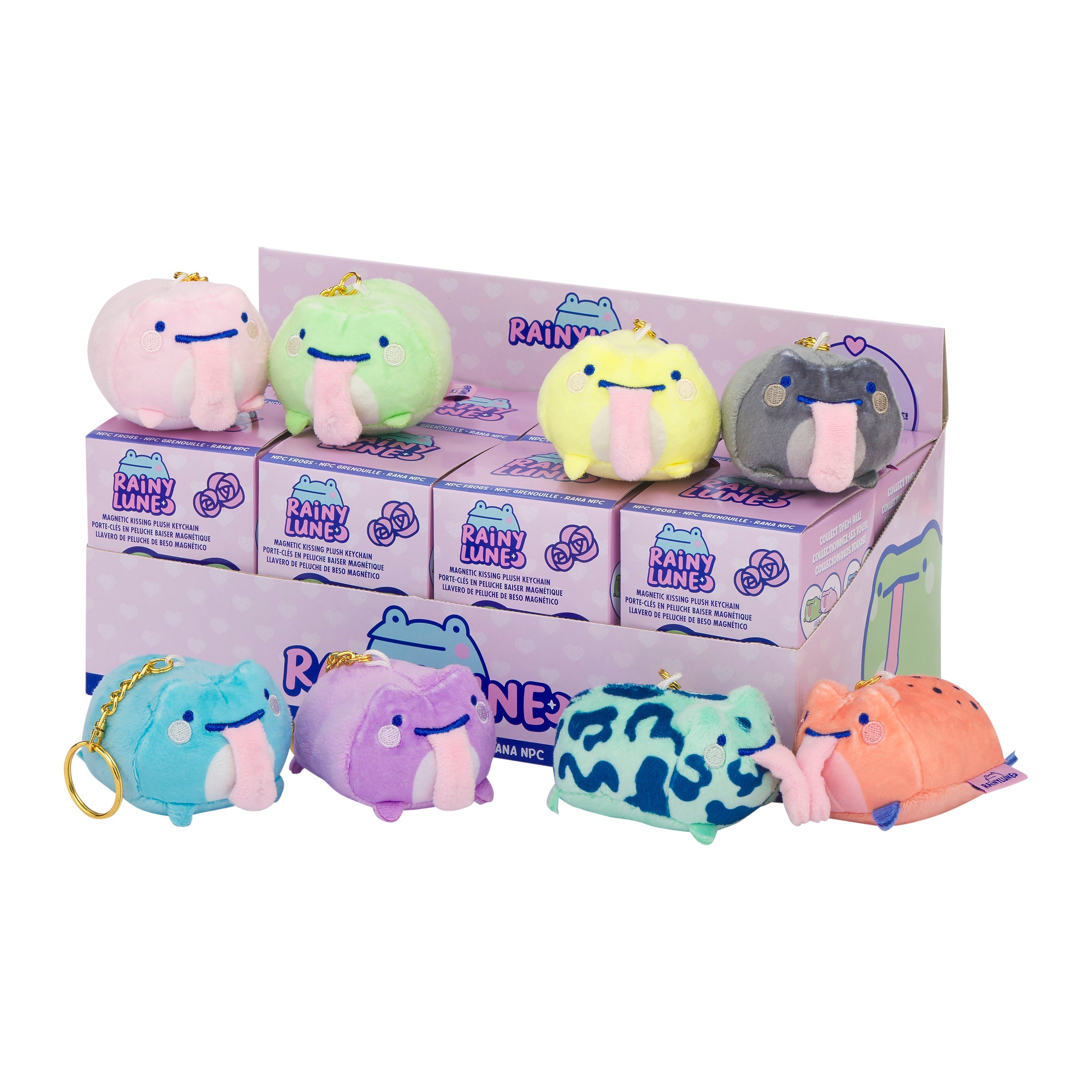 BLIND BOX Rainylune Kissing Frogs NPC Magnetic Tongues Plush