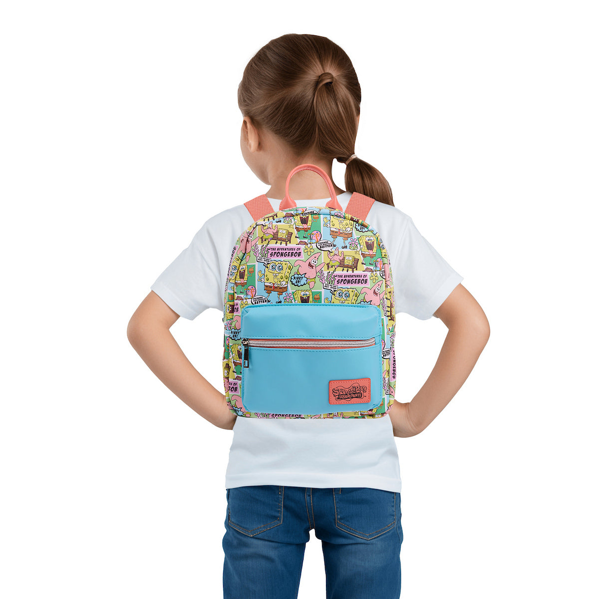 Spongebob Squarepants Character All-Over Print 11" Mini Backpack