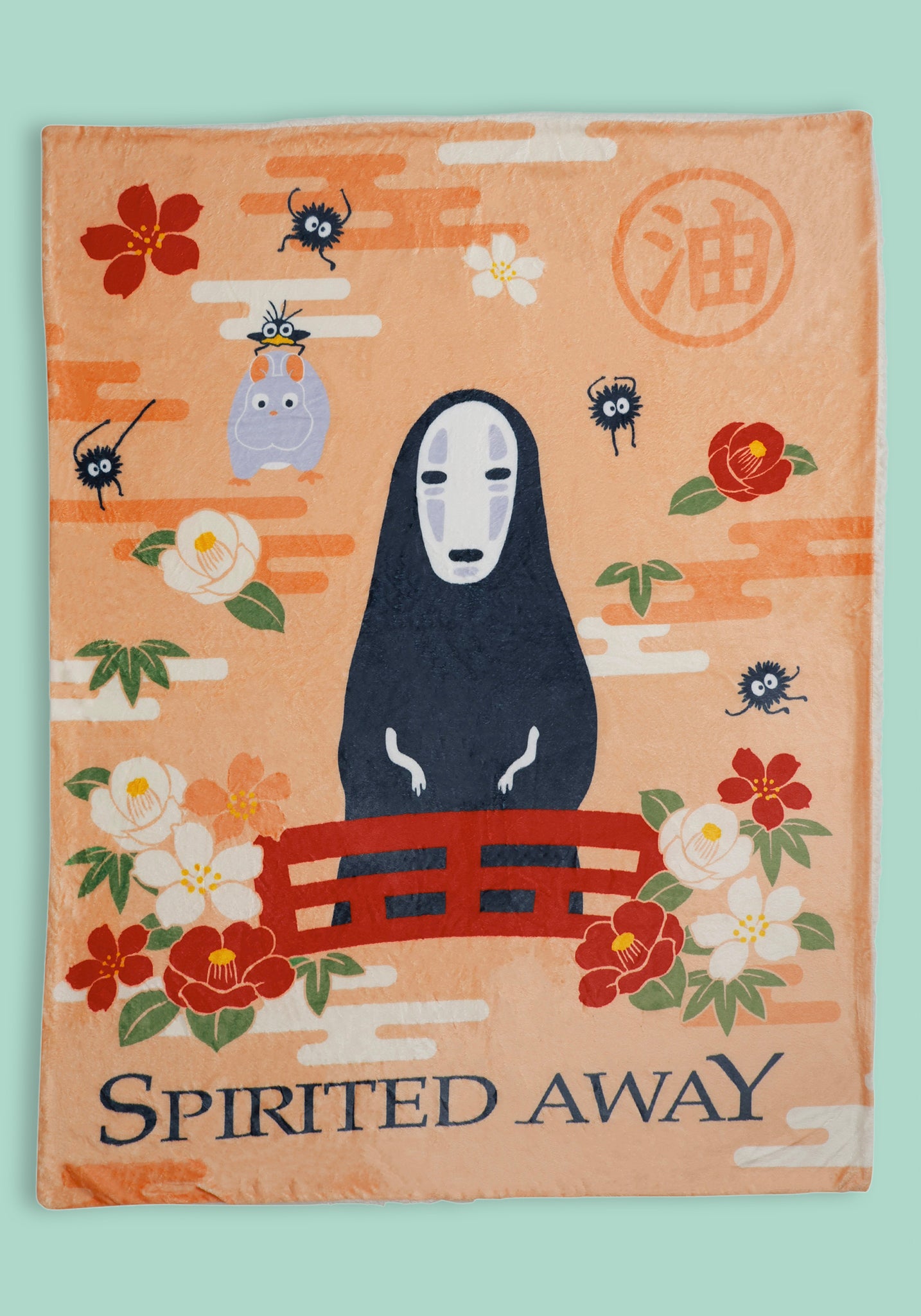 Spirited Away Faux Shearling Throw Blanket (No-face)