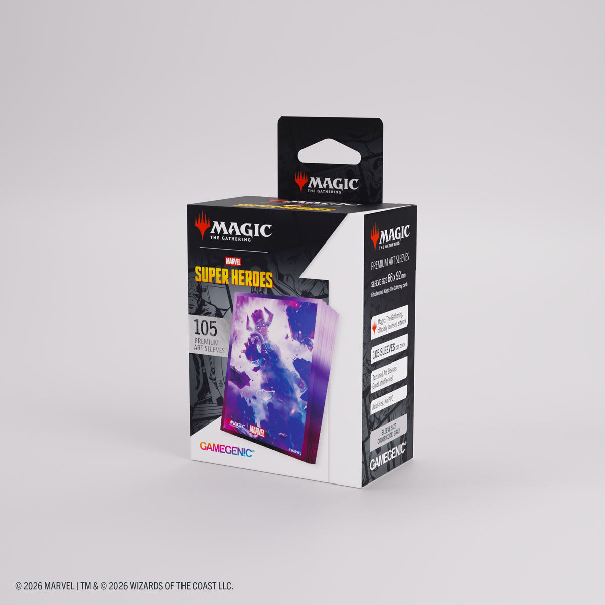 Gamegenic: Magic The Gathering: Msh Marvel Super Heroes: Premium Art Sleeves: Galactus Token image 5