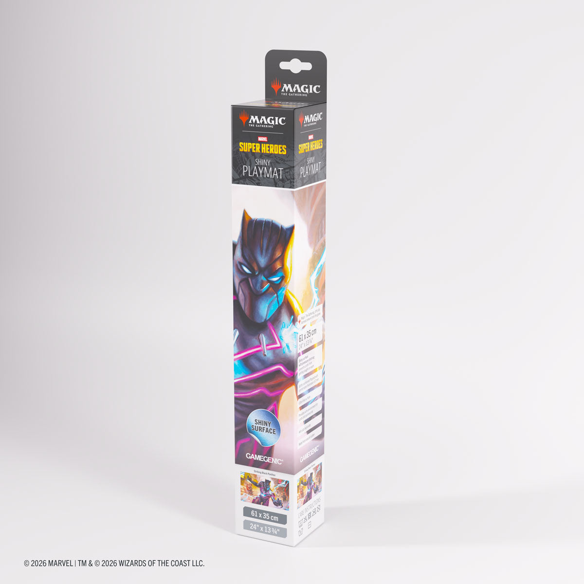 Gamegenic: Magic The Gathering: Msh Marvel Super Heroes: Shiny Playmat: Striking Black Panther image 9
