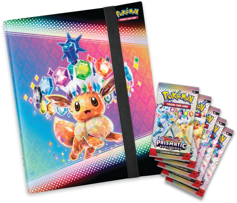 Colección de carpetas de Pokémon Escarlata y Violeta 8.5 Evoluciones Prismáticas