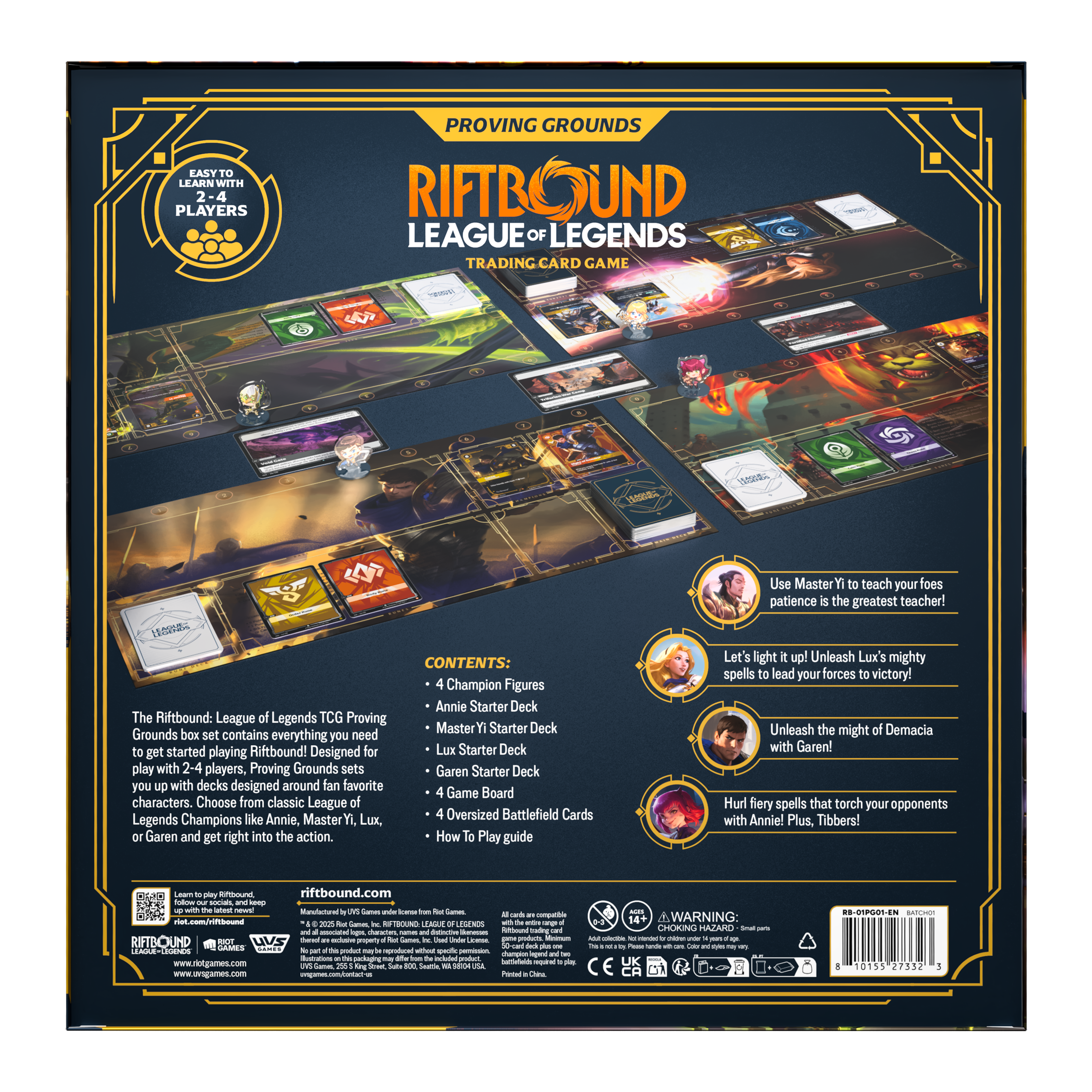 RIFTBOUND TCG: LEAGUE OF LEGENDS: SET 1: PROVING GROUNDS