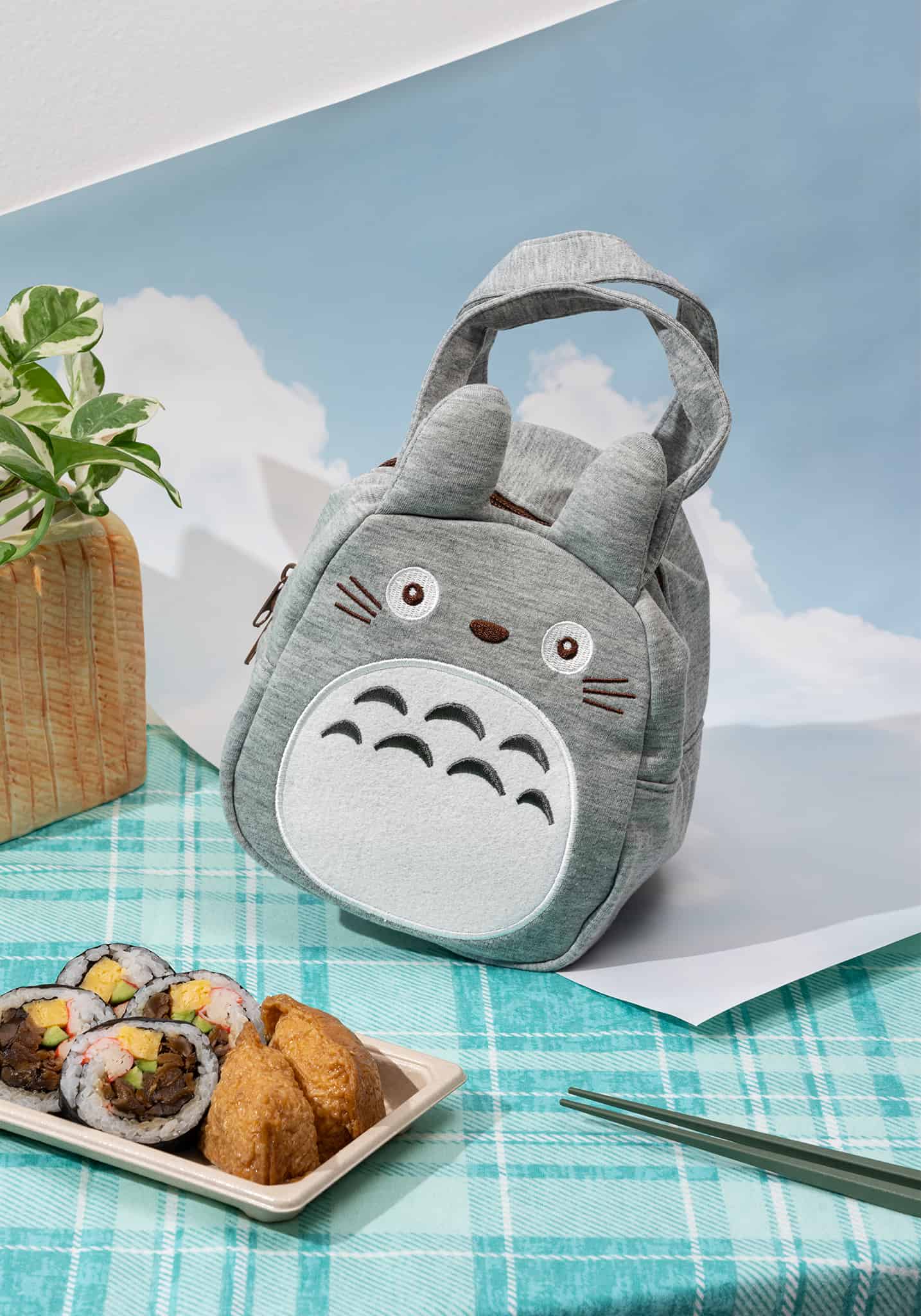 My Neighbor Totoro Die Cut Lunch Bag (Gray)