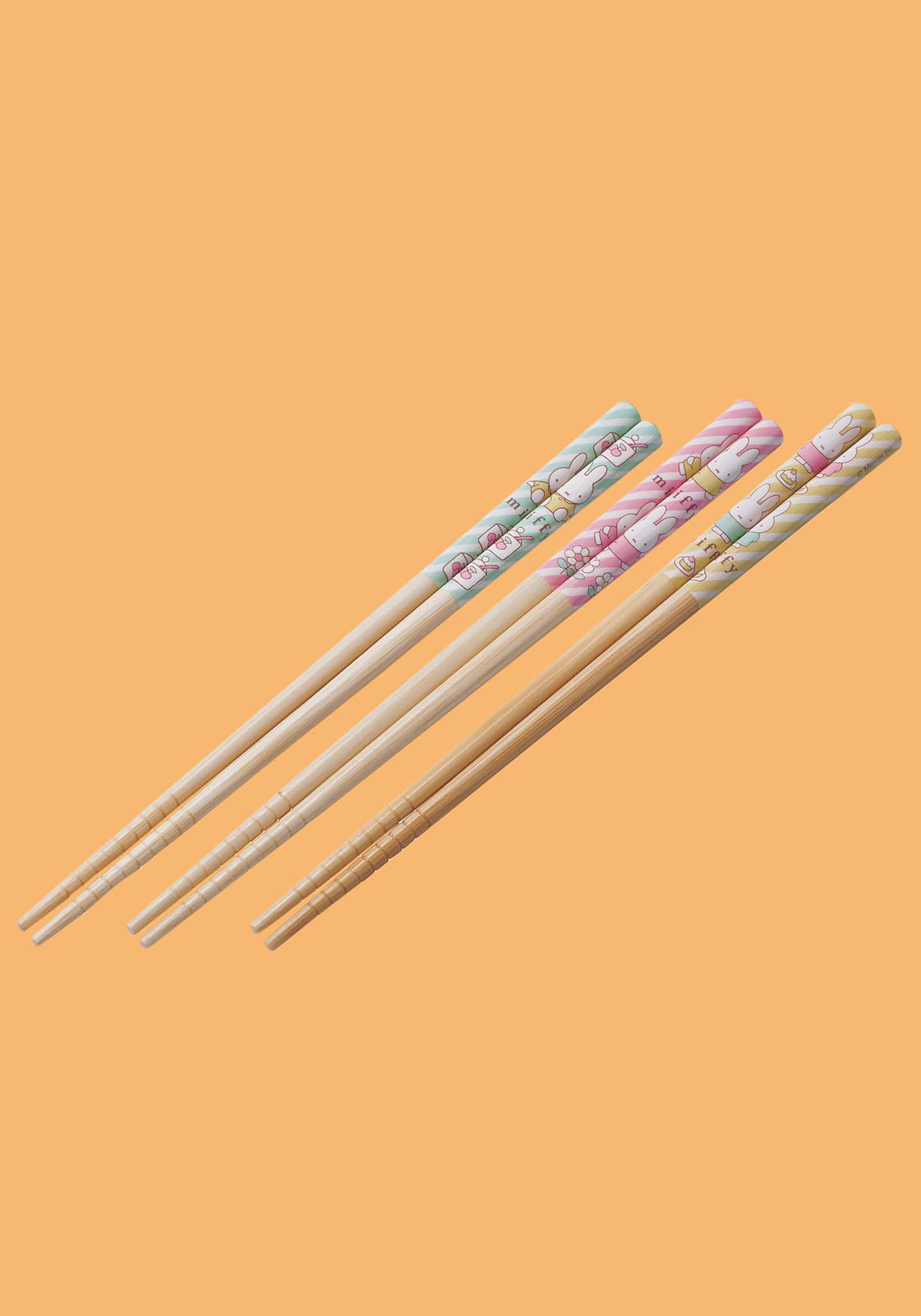Miffy Bamboo Chopstick 3pcs Set (Miffy)