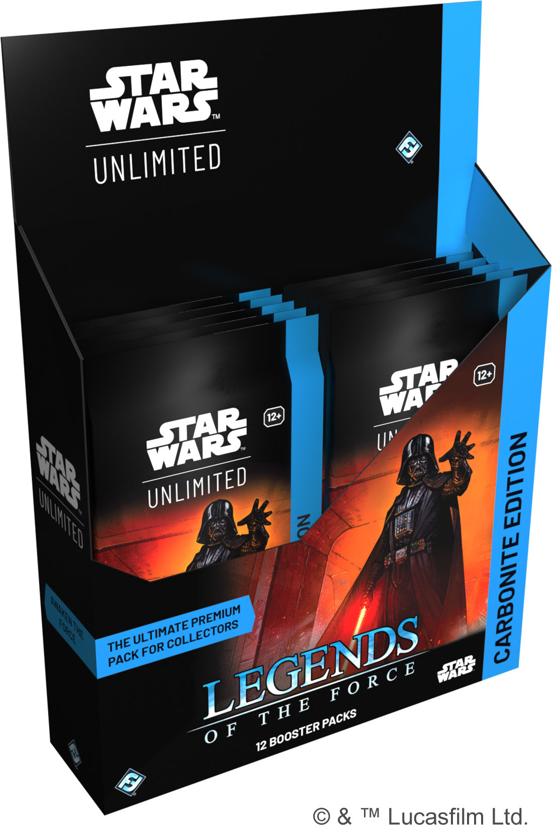 Star Wars: Unlimited - Expositor de refuerzos de carbonita de Leyendas de la Fuerza