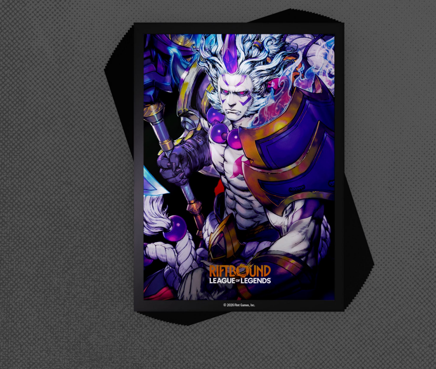 Riftbound TCG: League of Legends: Set 2 Spiritforged Art Sleeves: Spirit Blossom Darius (100CT)