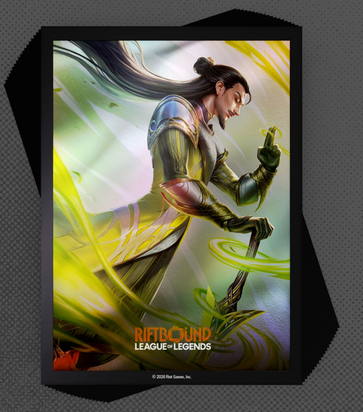 Riftbound TCG: League of Legends: Set 3 Unleashed Art Sleeves: Master Yi Wuju Master (100CT)