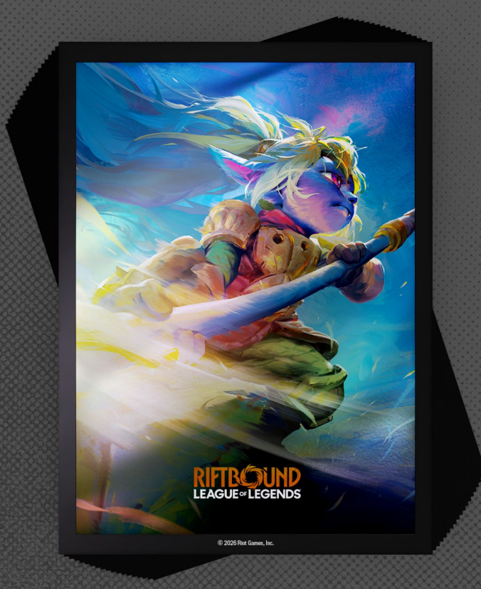 Riftbound TCG: League of Legends: Set 3 Unleashed Art Sleeves: Poppy Keeper of the Hammer (100CT)