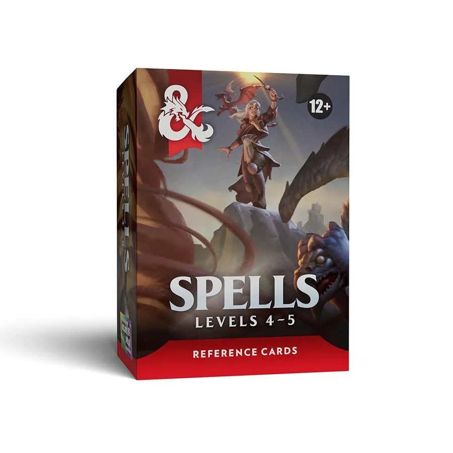 Dungeons & Dragons 5E RPG Reference Cards: Spells-Levels 4-5