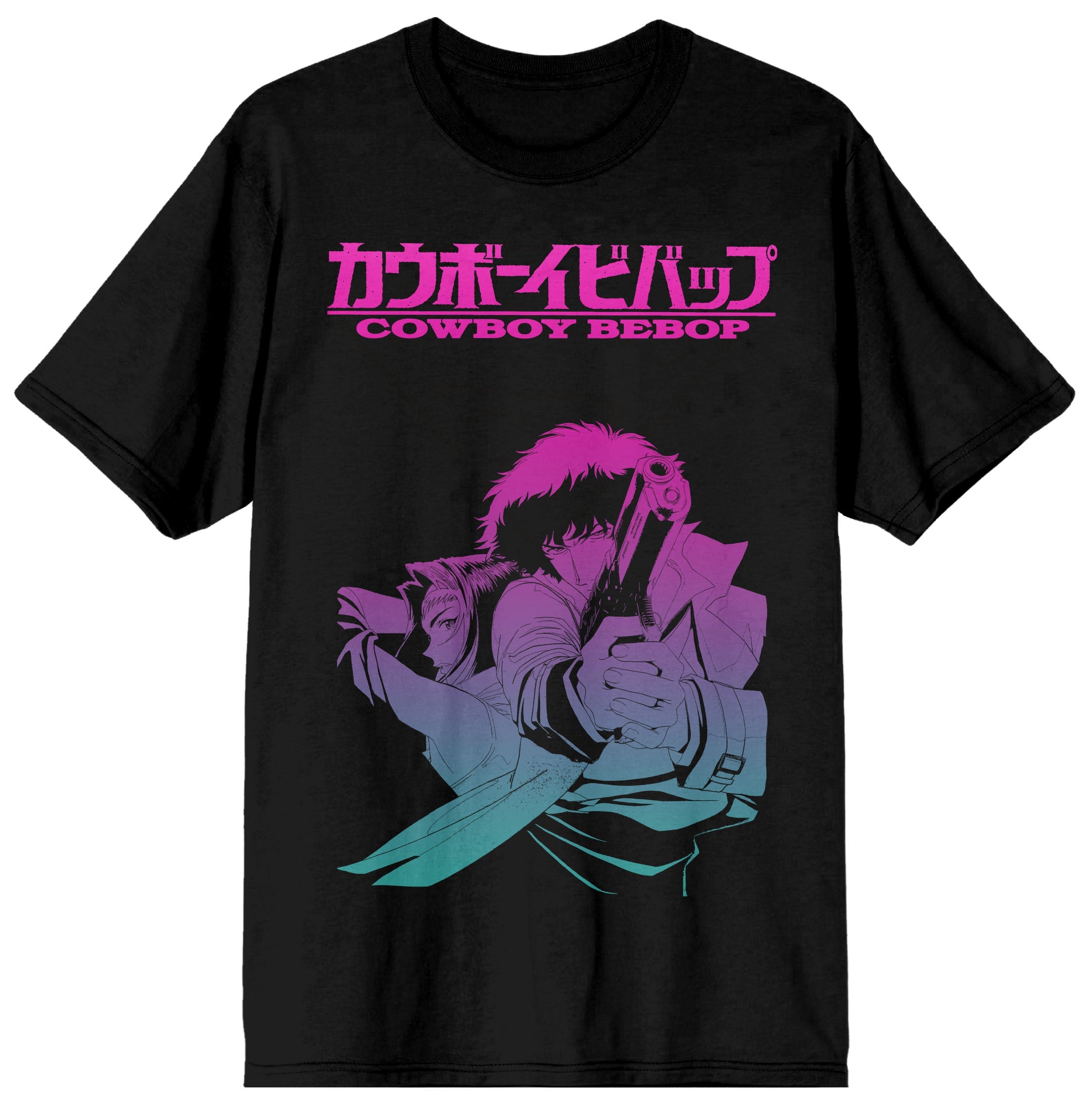 Cowboy Bebop Spike Spiegel And Faye Women's Black T-shirt