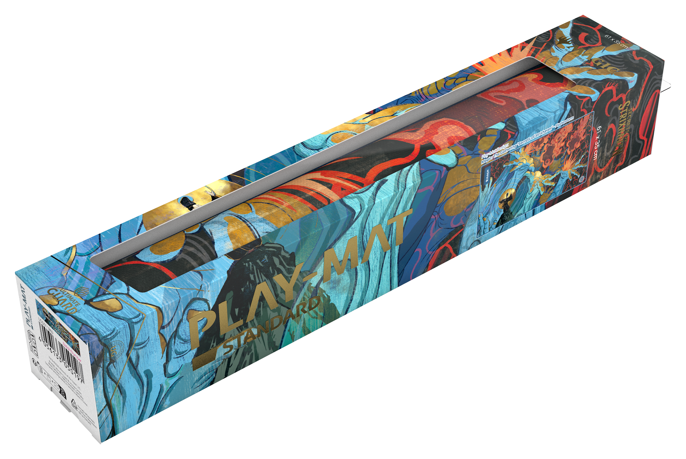 Ultimate Guard: Magic The Gathering: SOS Secrets Of Strixhaven: Play-Mat: Blue Mythic 1 (Alternate Art) Fluster Storm