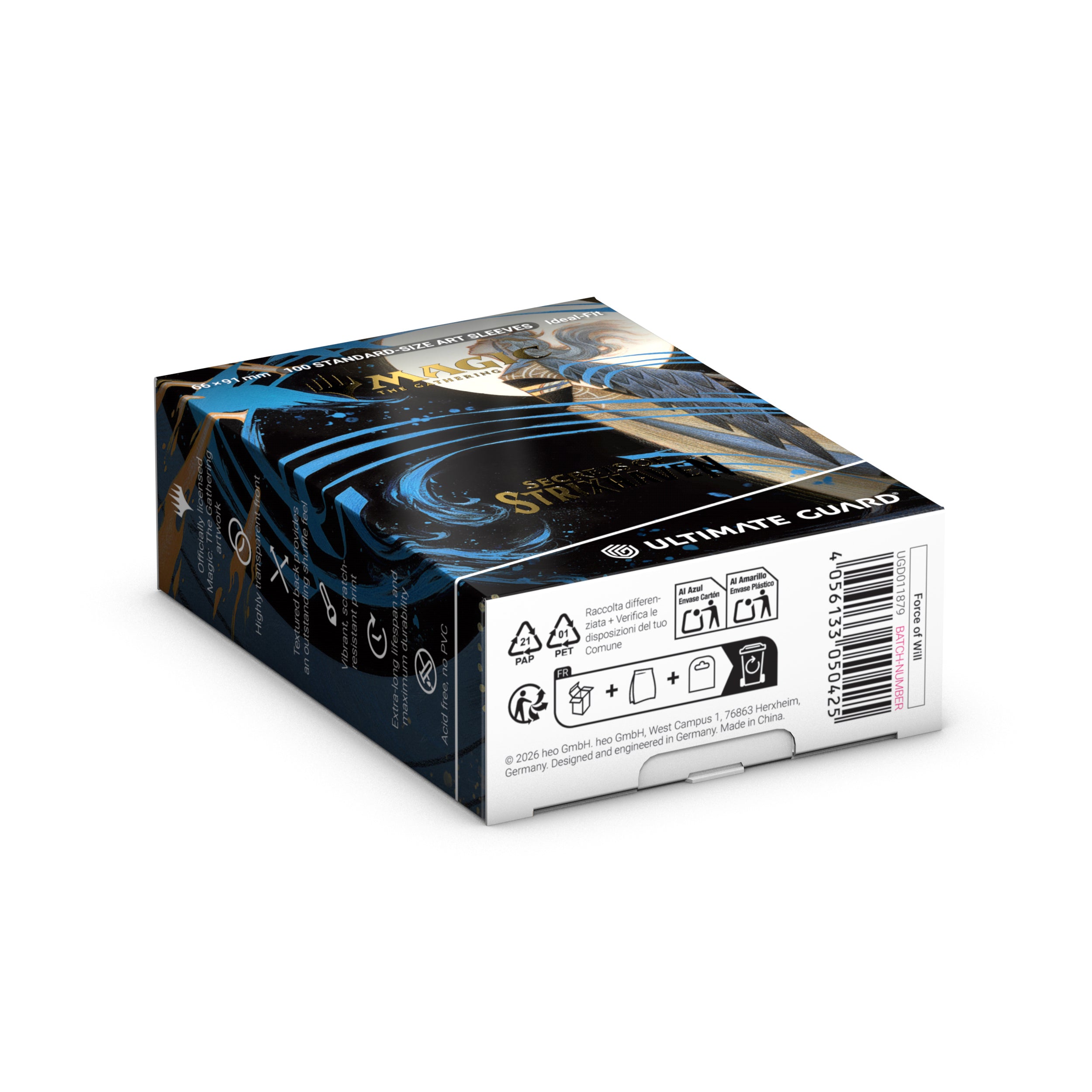 Ultimate Guard: Magic The Gathering: SOS Secrets Of Strixhaven: Art Sleeves: Blue Mythic 3 (Alternate Art) Box
