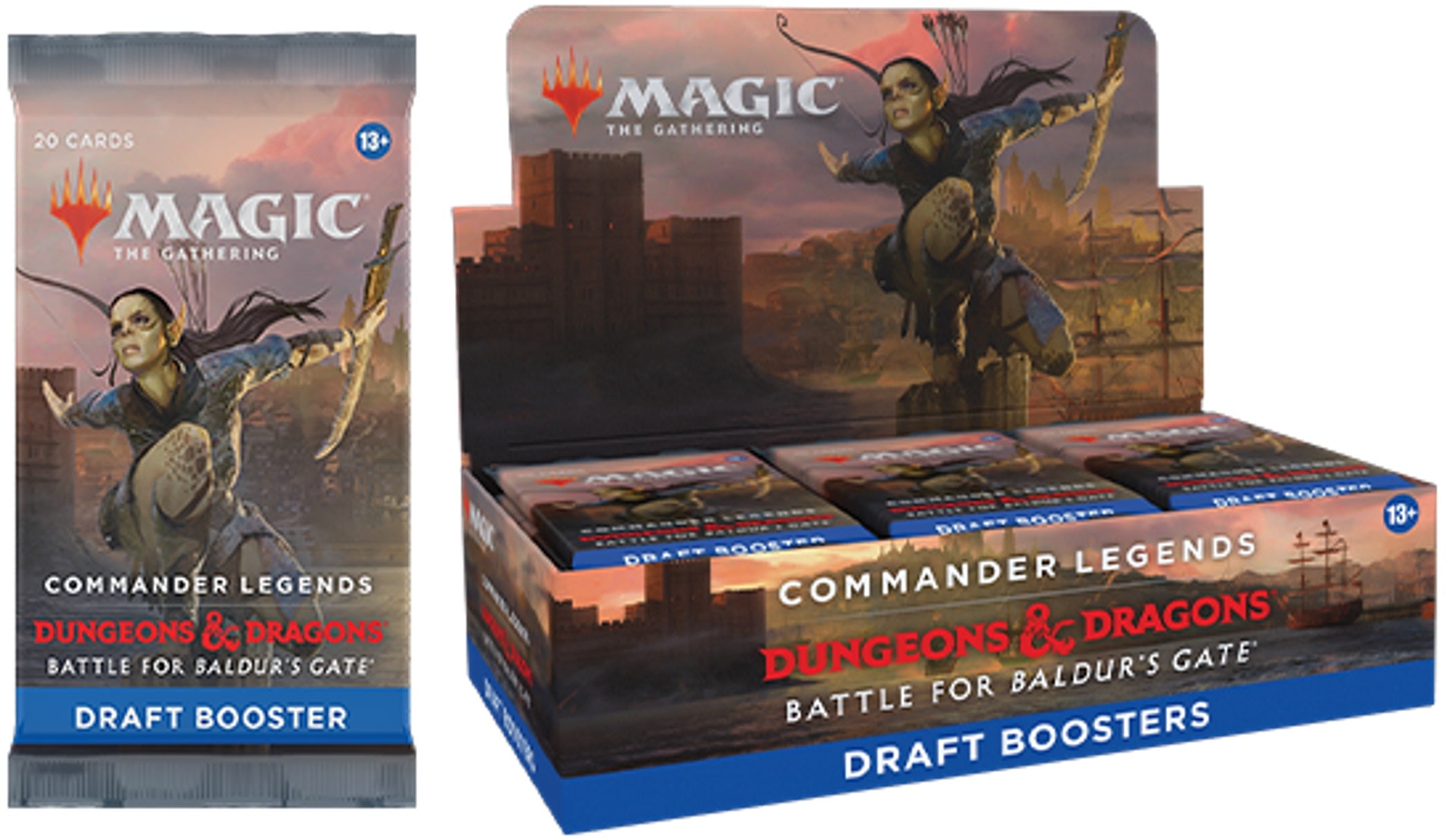 Magic: The Gathering - Caja de sobres de draft de Commander Legends: Batalla por Baldur's Gate
