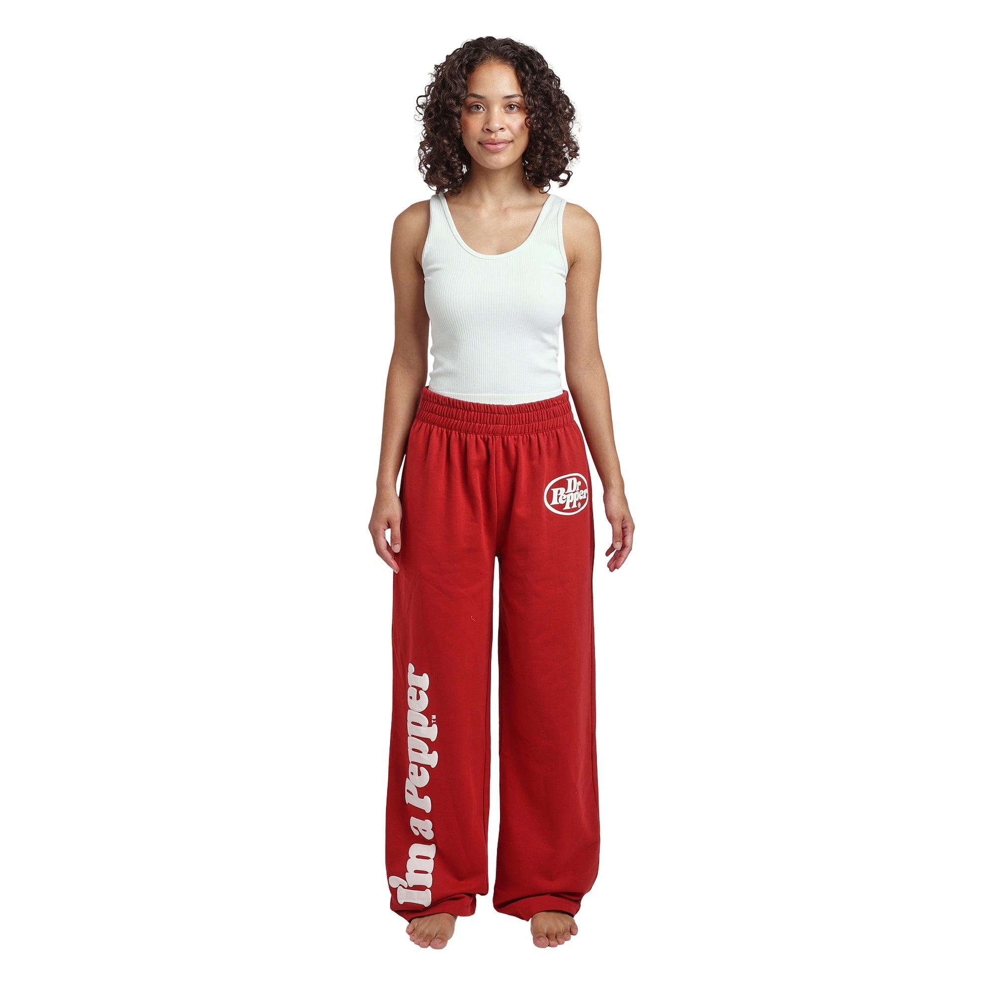 Dr Pepper I'm a Pepper Logo Women's Maroon Joggers