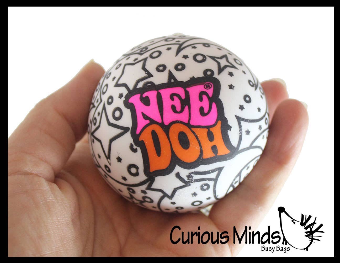 Nee-Doh Press-Doh Blank Black and White Color Changing Soft