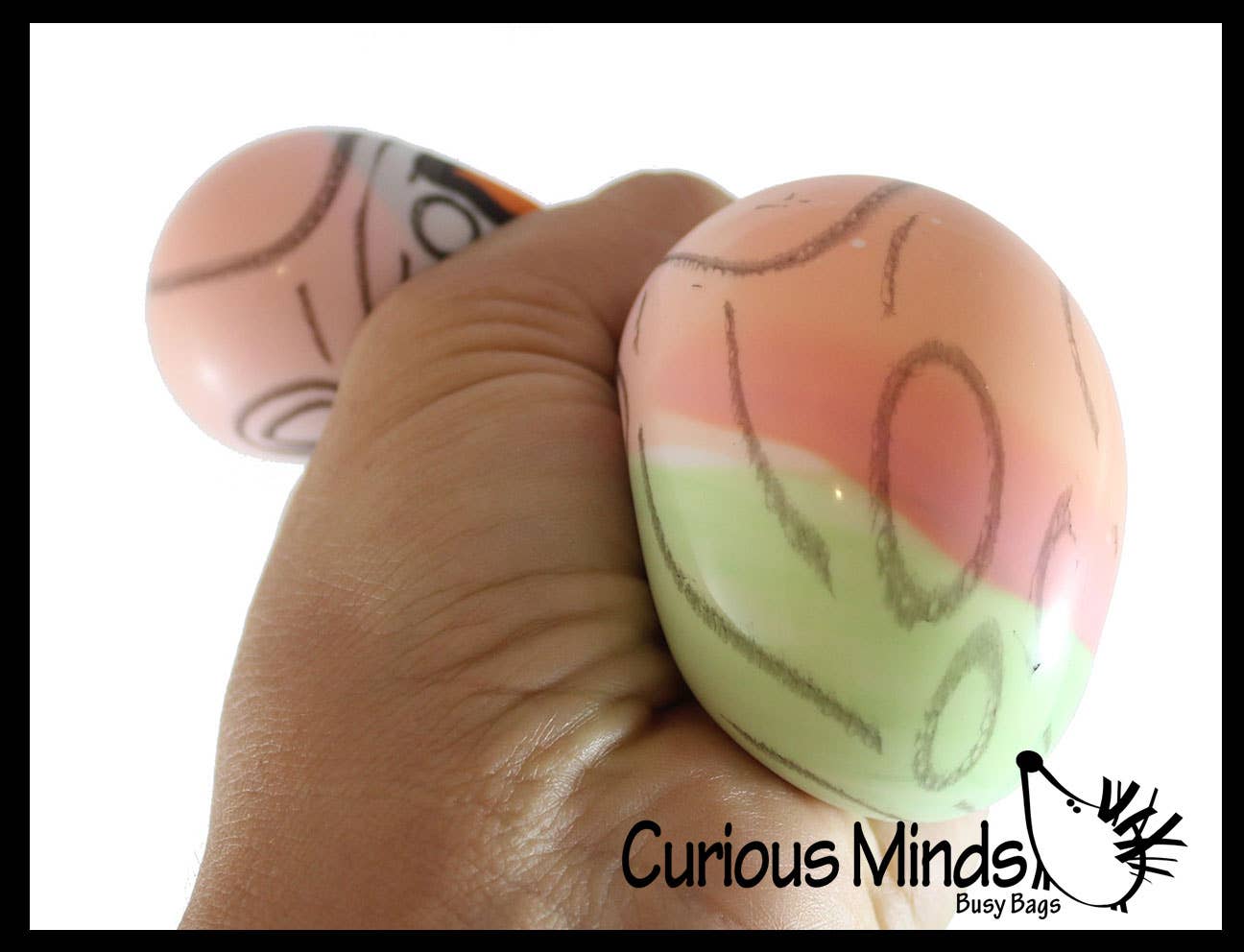 Nee-Doh Press-Doh Blank Black and White Color Changing Soft